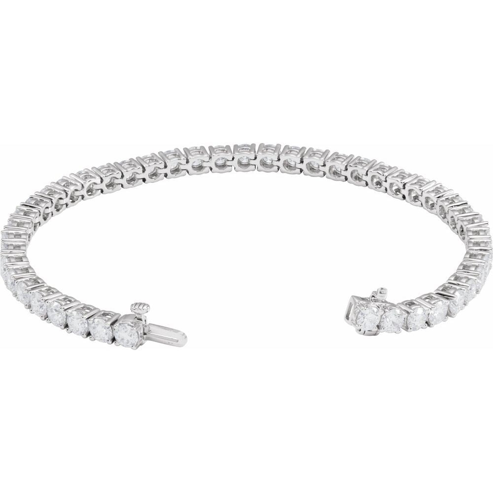 9 CTW Lab-Grown Diamond Line Bracelet