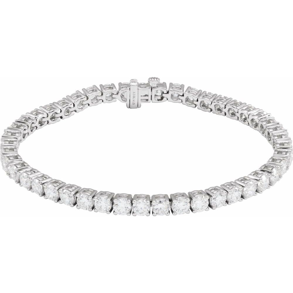 9 CTW Lab-Grown Diamond Line Bracelet