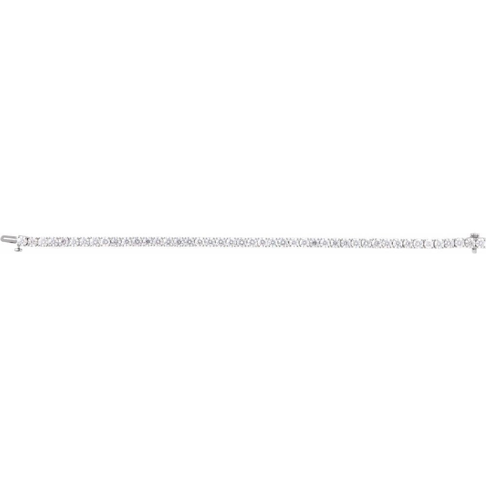 9 CTW Lab-Grown Diamond Line Bracelet