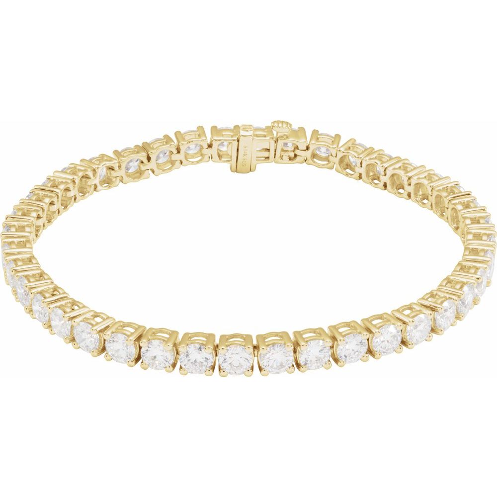 10 CTW Lab-Grown Diamond Line Bracelet