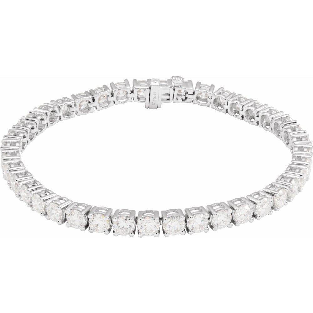 10 CTW Lab-Grown Diamond Line Bracelet