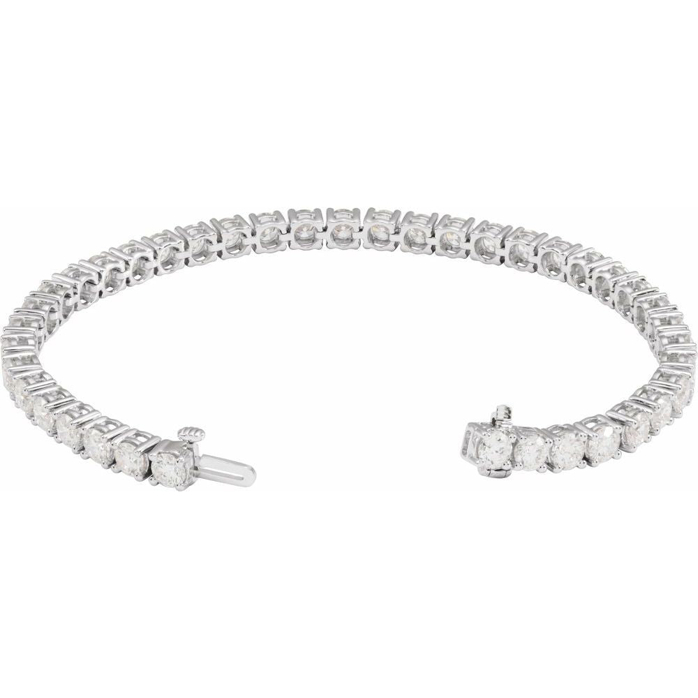 10 CTW Lab-Grown Diamond Line Bracelet