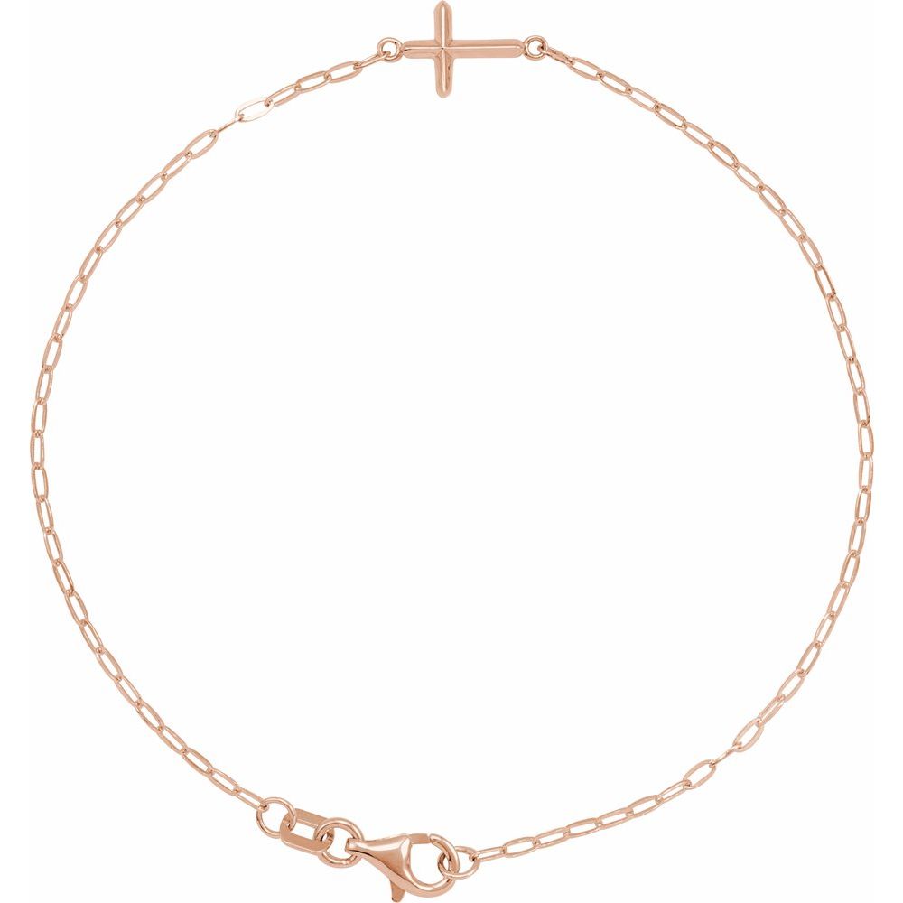 Sideways Cross Bracelet