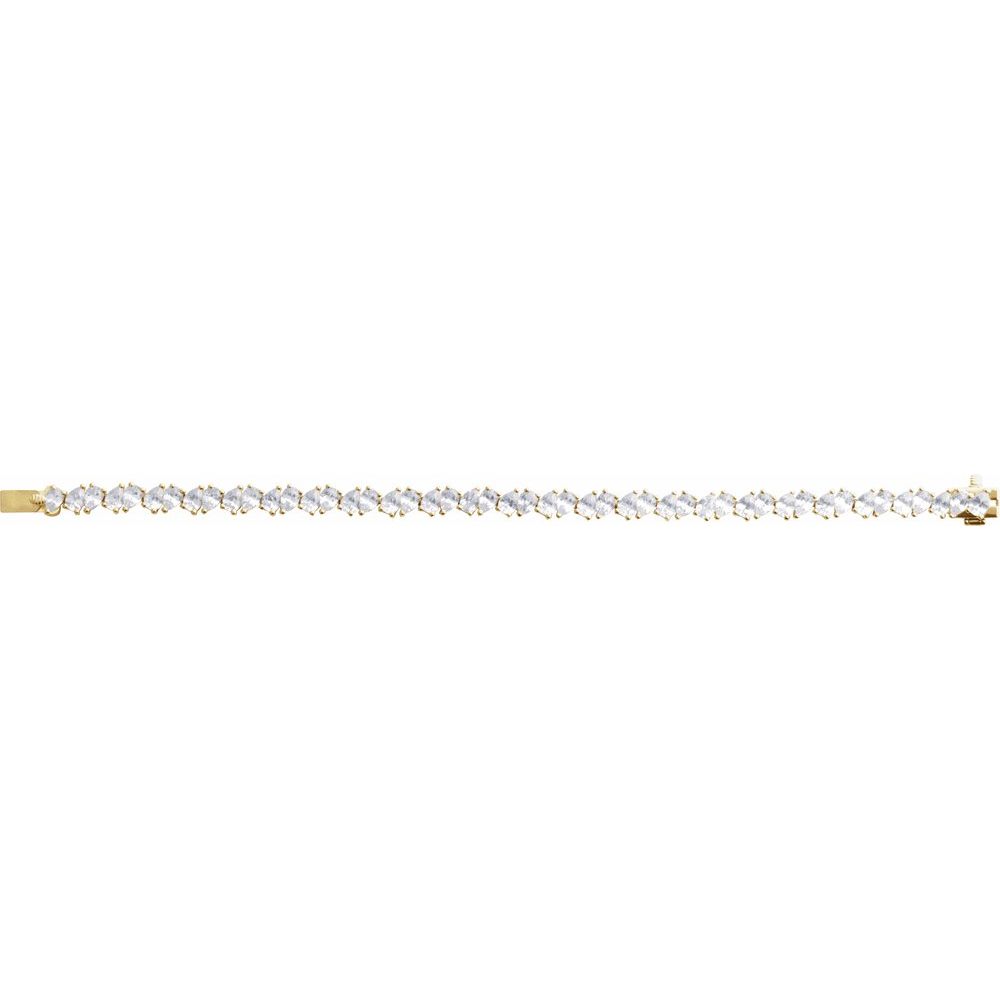 9 1/2 CTW Lab-Grown Diamond Line Bracelet