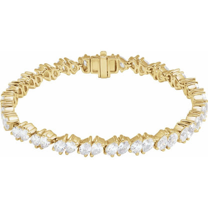 9 1/2 CTW Lab-Grown Diamond Line Bracelet