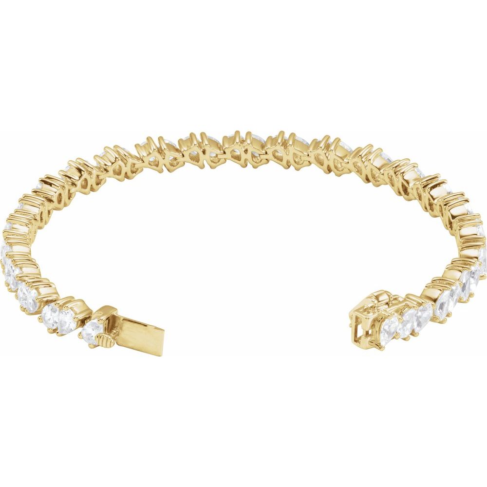 9 1/2 CTW Lab-Grown Diamond Line Bracelet