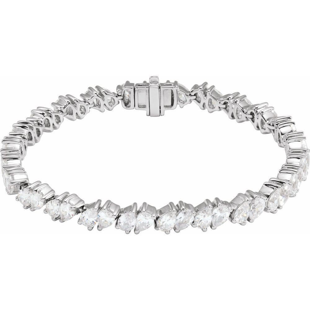 9 1/2 CTW Lab-Grown Diamond Line Bracelet