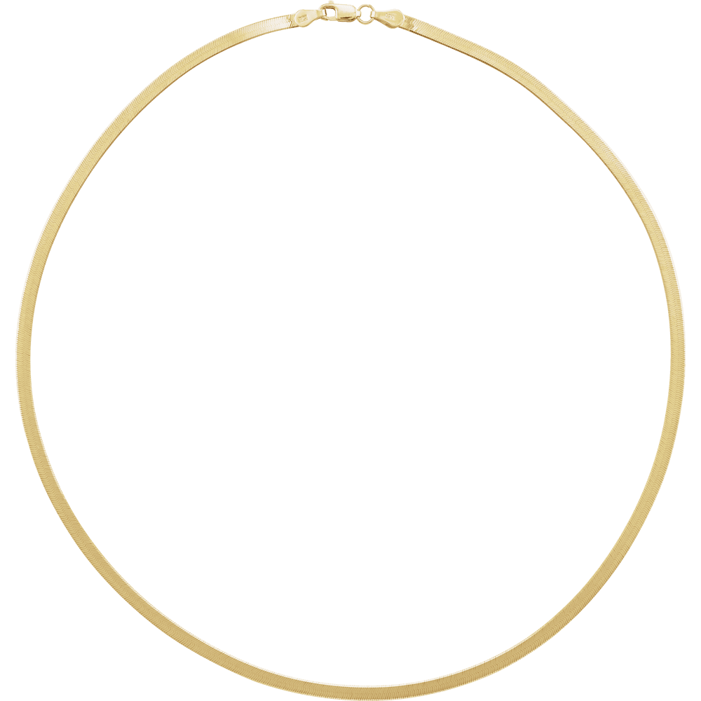 NECKLACE - 14K 2.8 mm FLEXIBLE HERRINGBONE  CHAIN