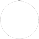  14K WHITE GOLD BALL SEGMENT CHAIN