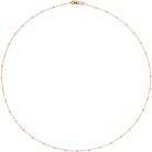 14K ROSE GOLD BALL SEGMENT CHAIN