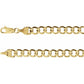 14K Yellow 5.3 mm Hollow Curb Chain