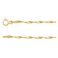 14K Yellow 1.6 mm Twisted Herringbone Chain