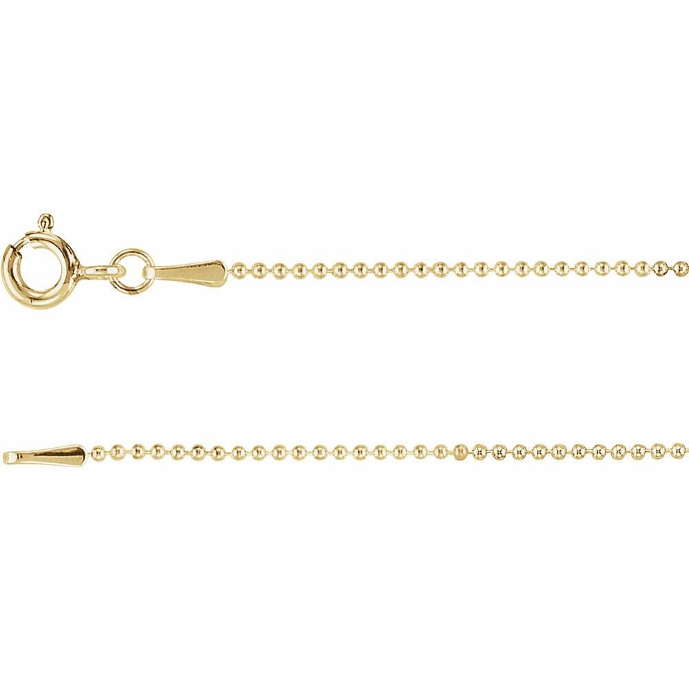 Necklace - Gold Ball Chain