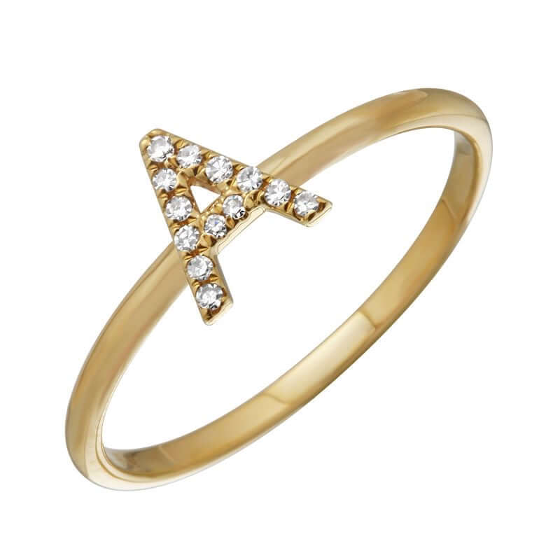 Ring - Natural Diamond Initial