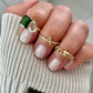 Two-Gemstones Gold Ring un