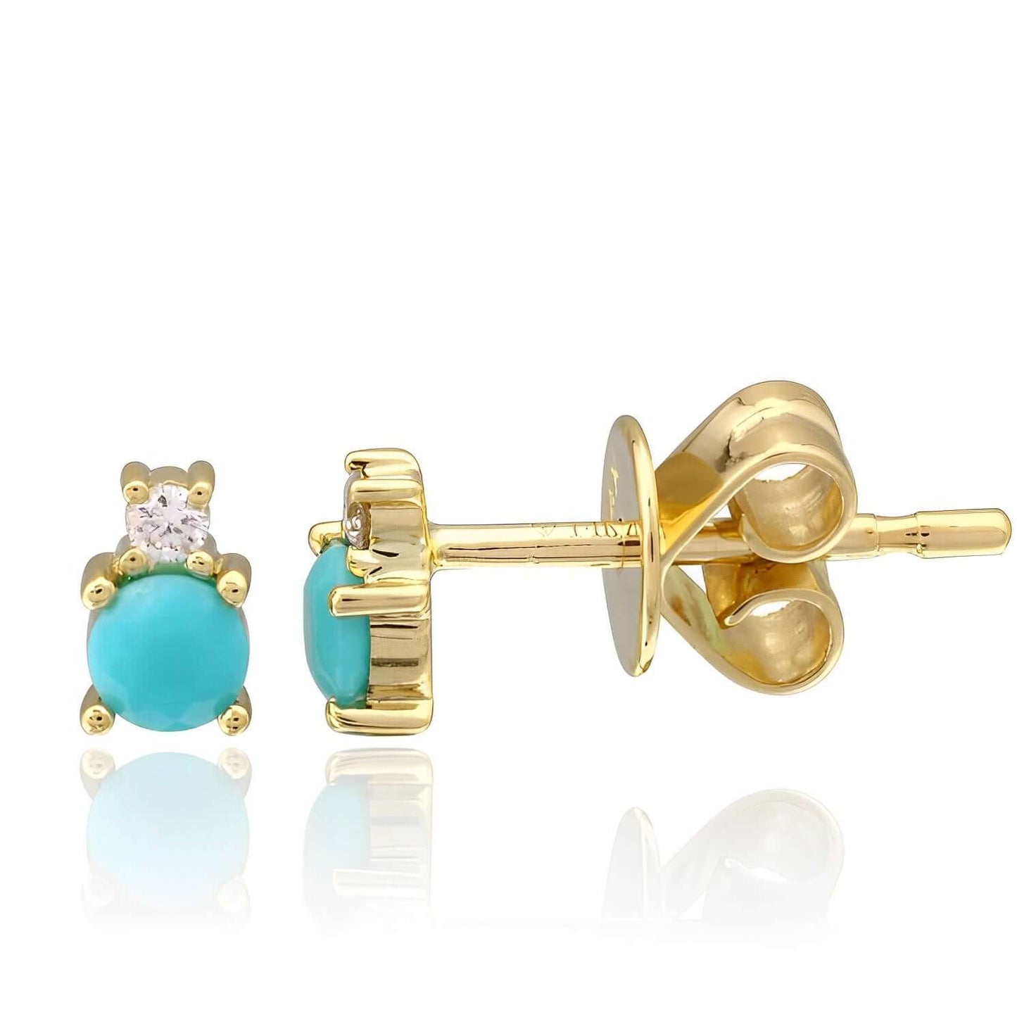 Diamond and Birthstone Stud