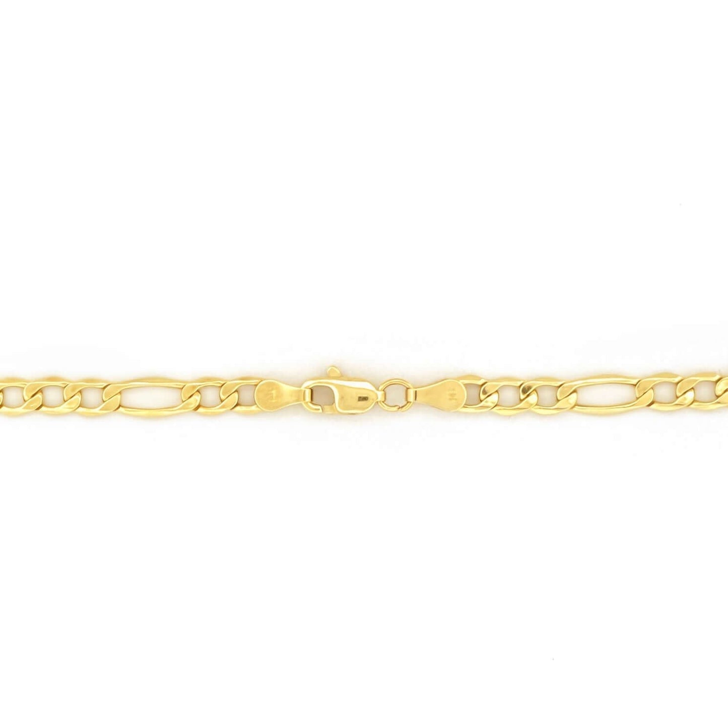 NECKLACE - 14K FIGARO CHAIN - 4.2 MM