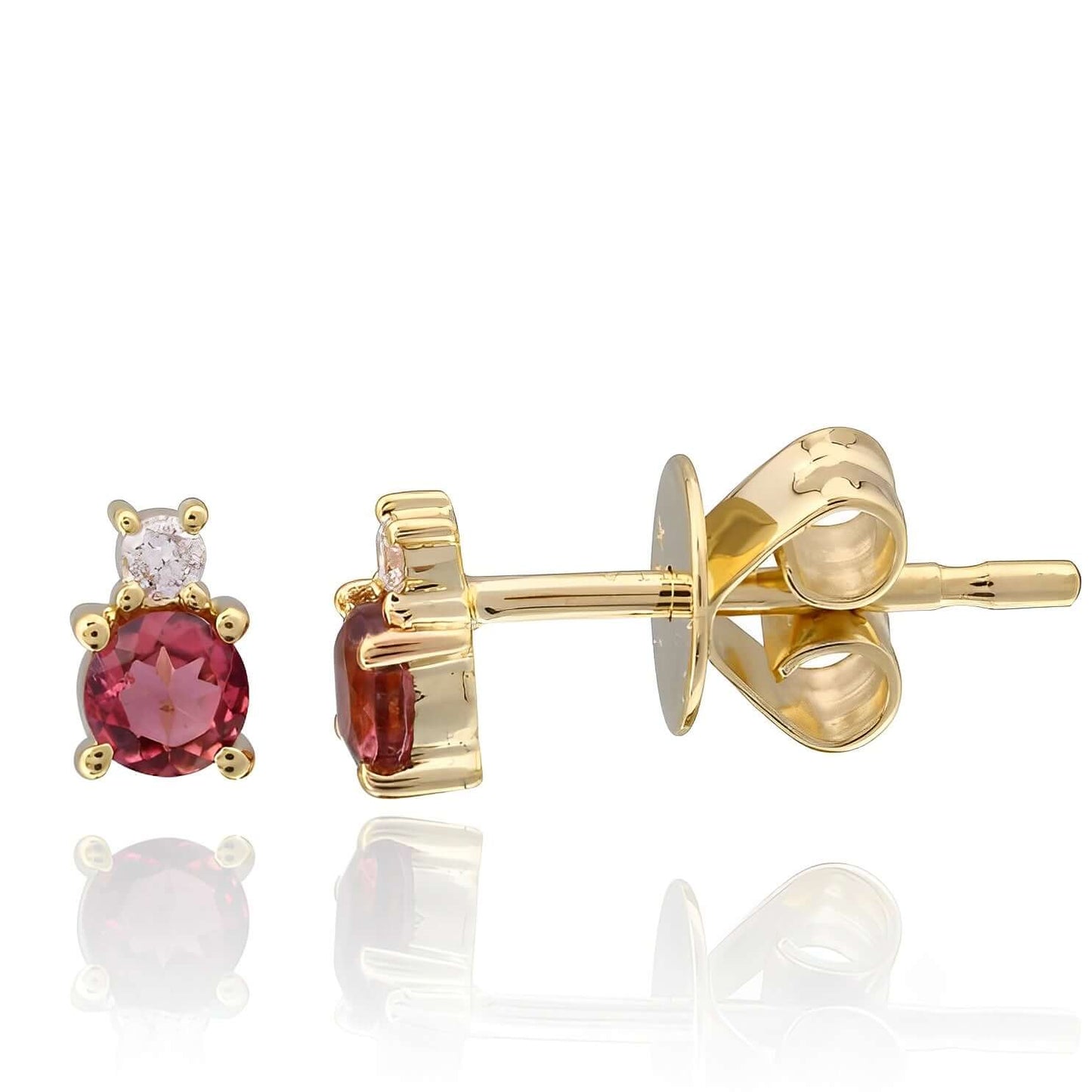 Diamond and Birthstone Stud