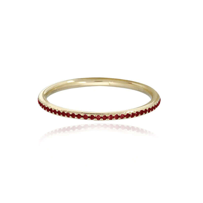 Gemstone Eternity band ruby amandasjewelry.com