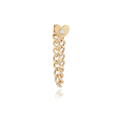 Earrings - Charm Cuban Chain Earring (single)