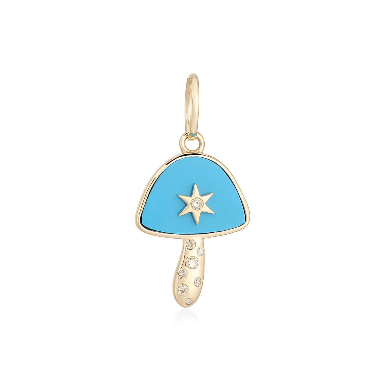 Charm - Stone Mushroom Center Star