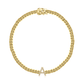 Diamond Initial Cuban Link Bracelet