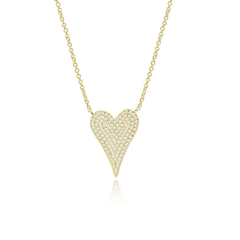 Necklace - Diamond Heart Pendant