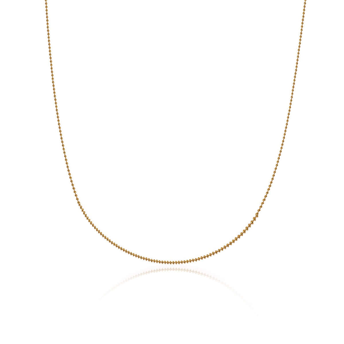 Necklace - Gold Ball Chain